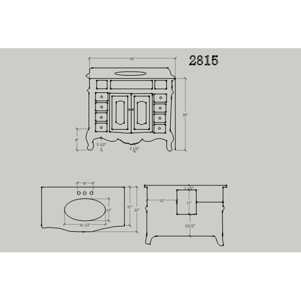 One Allium Way® Ackerman 42" Single Bathroom Vanity Set & Reviews Wayfair